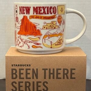 Starbucks New Mexico Ceramic Mug - White, Orange, Red